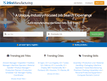 Tablet Screenshot of ihiremanufacturing.com